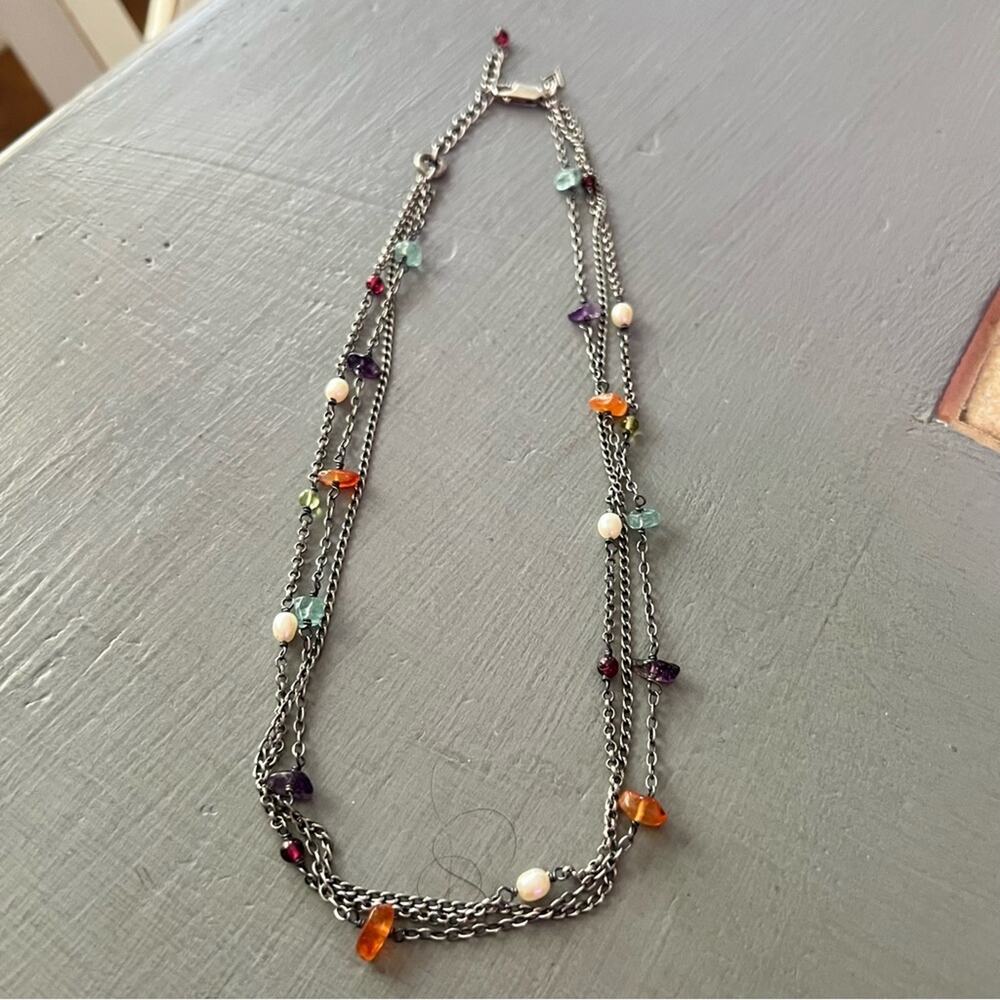 Silpada 925 Sterling Silver Multi Chain Necklace - Picture 7 of 9